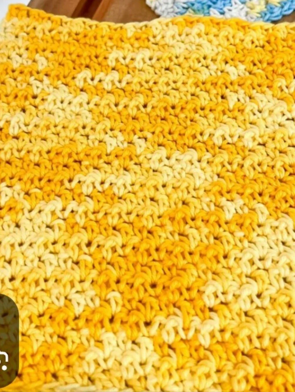 Handmade Mustard Crochet Blanket - Super Warm&Cozy💛
